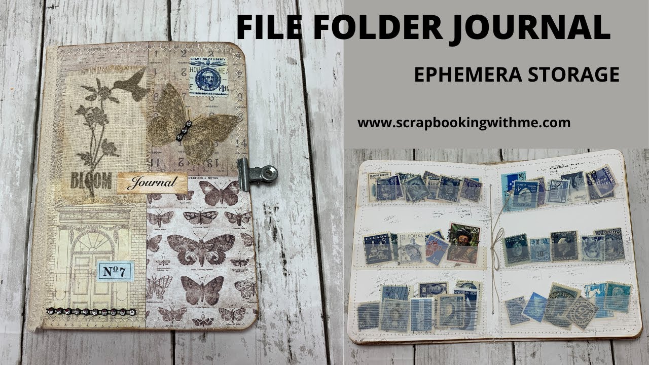 FILE FOLDER JOURNAL ~ EPHEMERA STORAGE ~ USING UP SCRAPS