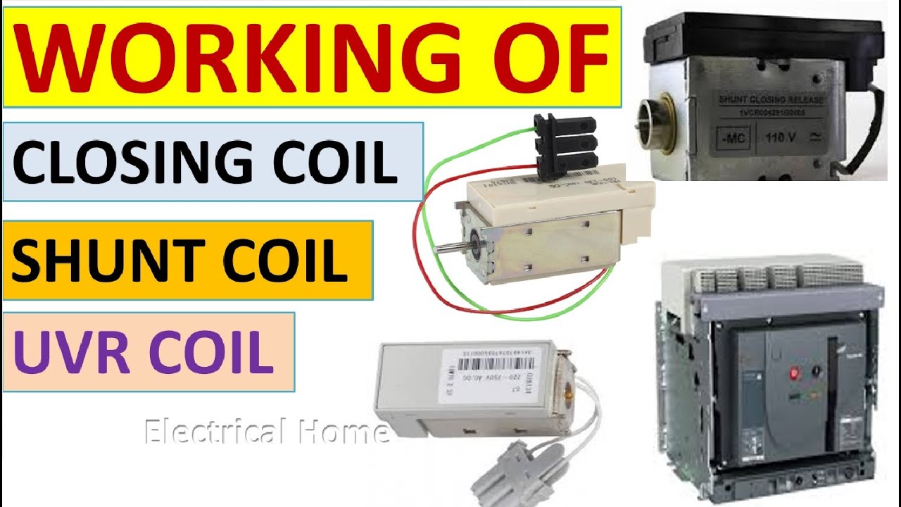 ACB में UVR, Shunt Coil, Closing Coil कैसे काम करता है || Closing Coil || ACB ||