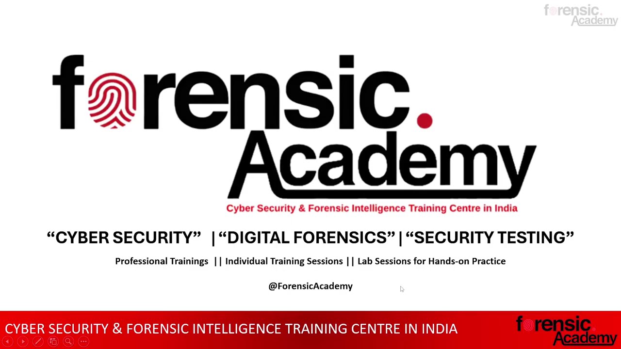 FORENSIC ACADEMY 2026 | Labs | Training | Forensic Analysis | Operation Security 