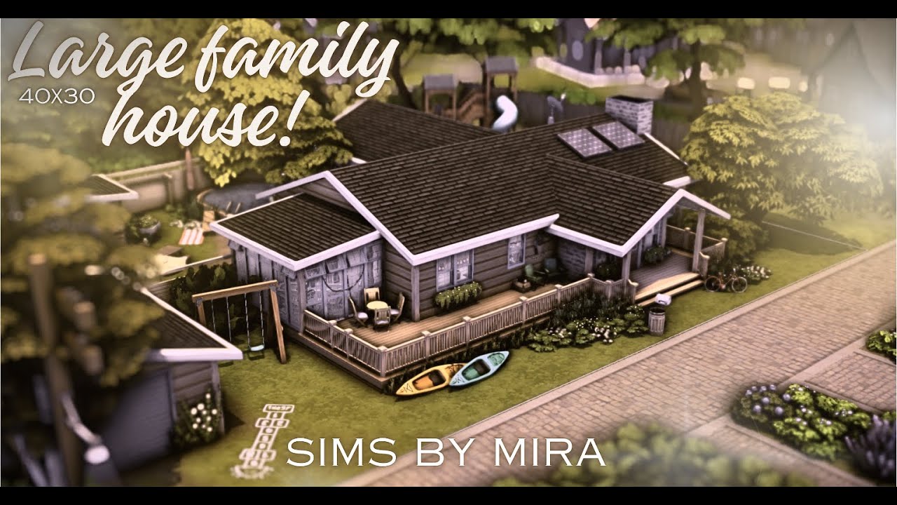 🌟 Большой семейный дом | sims 4 строительство