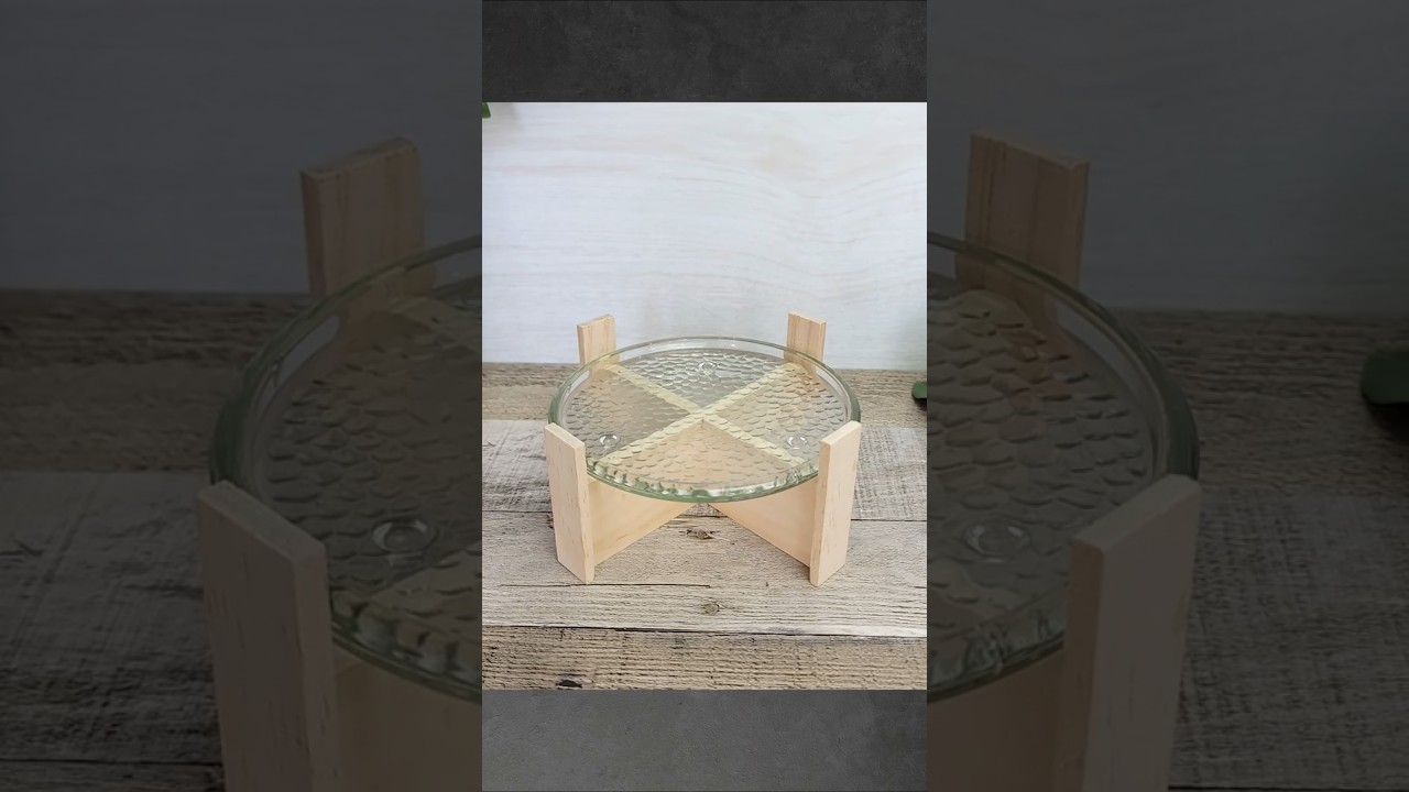 High-End Dollar Tree Hack 💕 Glass Candle Stand DIY #dollartreediy #diyhomedecor