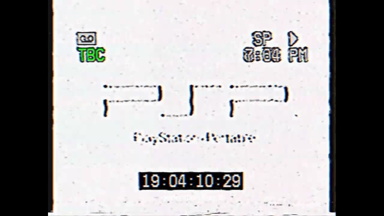 PSP 2006 Startup VHS Generation loss