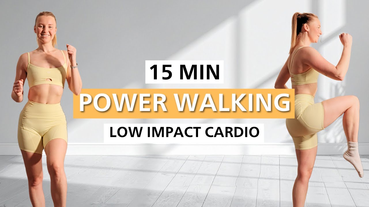 15 Min Power Walking Workout Low Impact Cardio