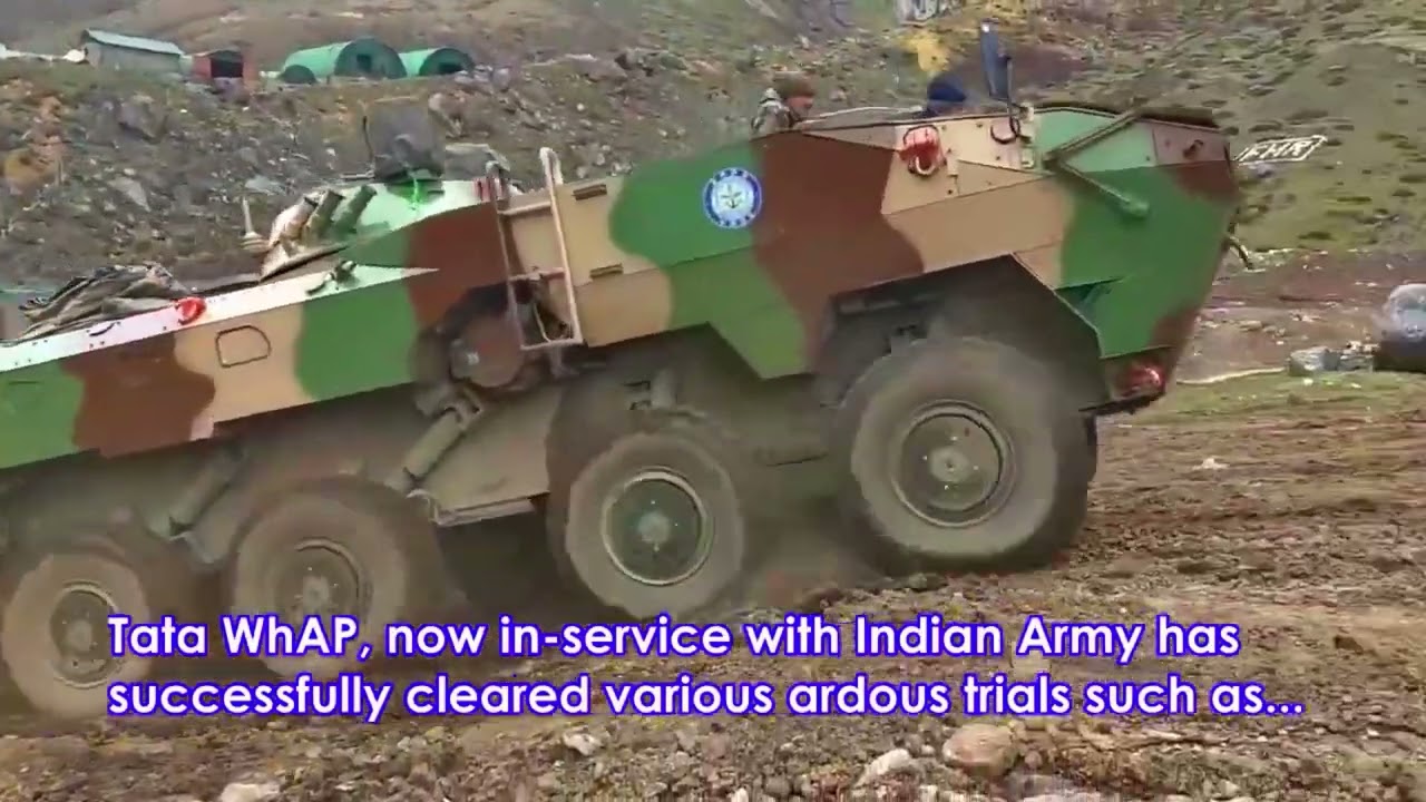 Ladakh Trials of the #DRDO-TATA WhAP (Wheeled Armoured Platform).