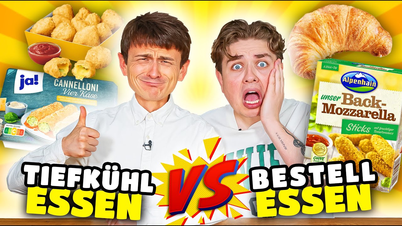 Tiefk&uuml;hl-ESSEN vs. Bestell-ESSEN 🍕🥐 mit Smiley