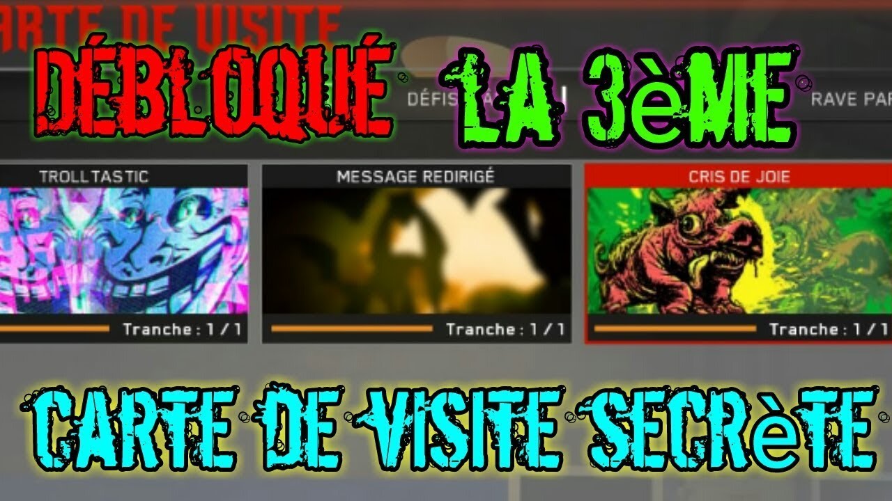 Tuto commen avoir la carte de visite troll fa sur iw