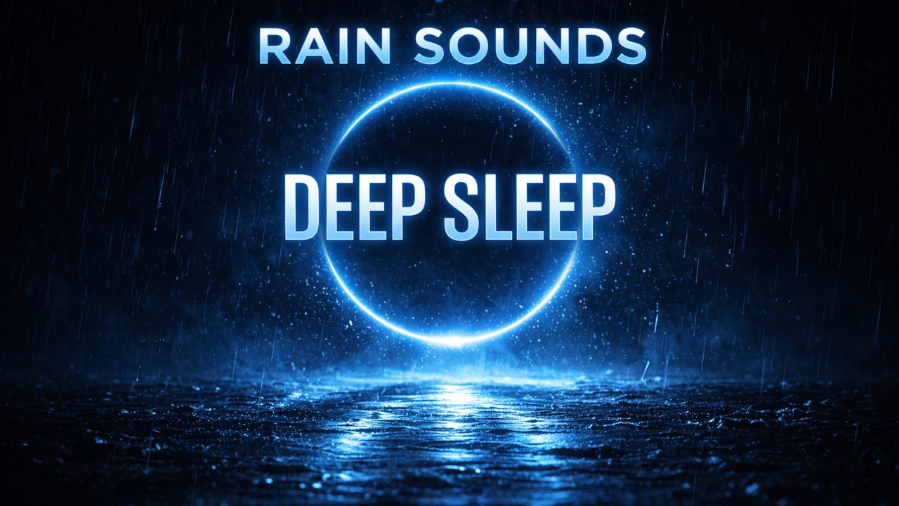 Rain Sounds for Deep Sleep | Relaxing Rain Noise (Dark Screen 1 Hour)