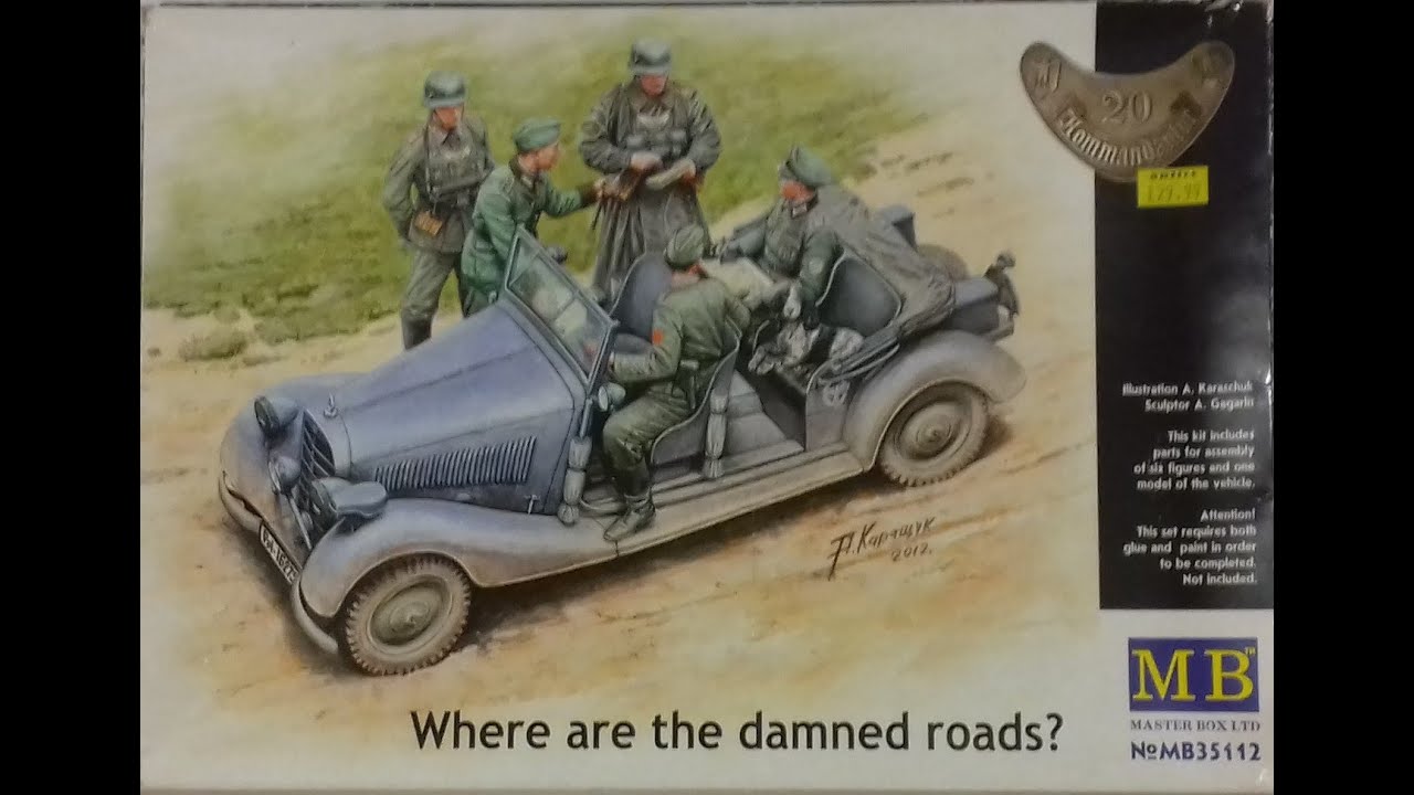 WHATS IN THE BOX? MASTER BOX 1/35; MERCEDES 170VK KUBELWAGEN; WHERE ARE THE DAMN ROADS? REVIEW No 42