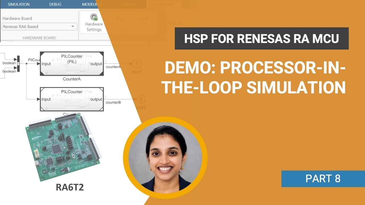 How to Verify Generated Code Using PIL | Support Package for Renesas RA MCUs, Part 8