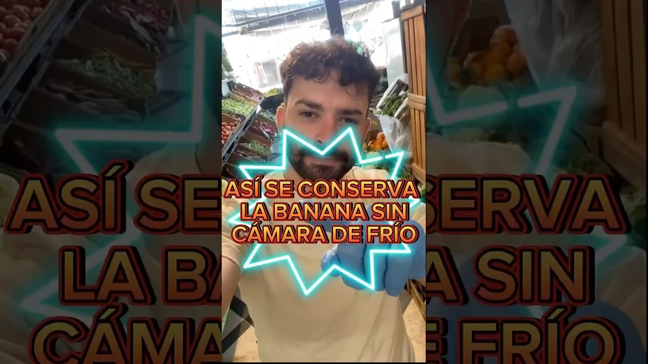 Asi se conserva la #banana sin c&aacute;mara de frio #verduleria #mercadocentral #frutas