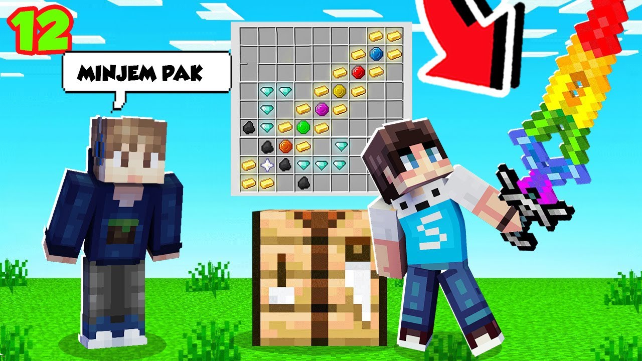 KITA CRAFTING SENJATA LEGENDARIS PALING OP DI MINECRAFT!!! - SURVIVAL KOLOR #12