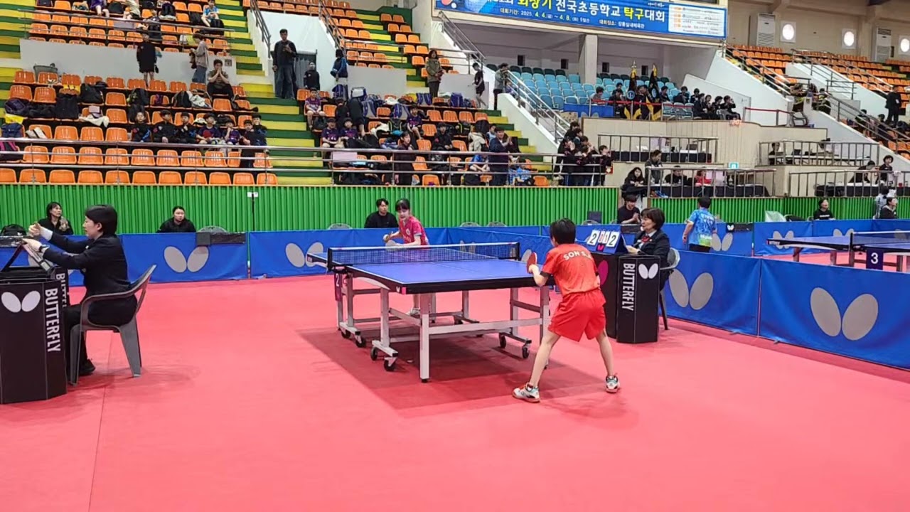 제51회 회장기전국초등학교탁구대회 개인전 8강 윤효은 vs 손세아(세아아카데미)