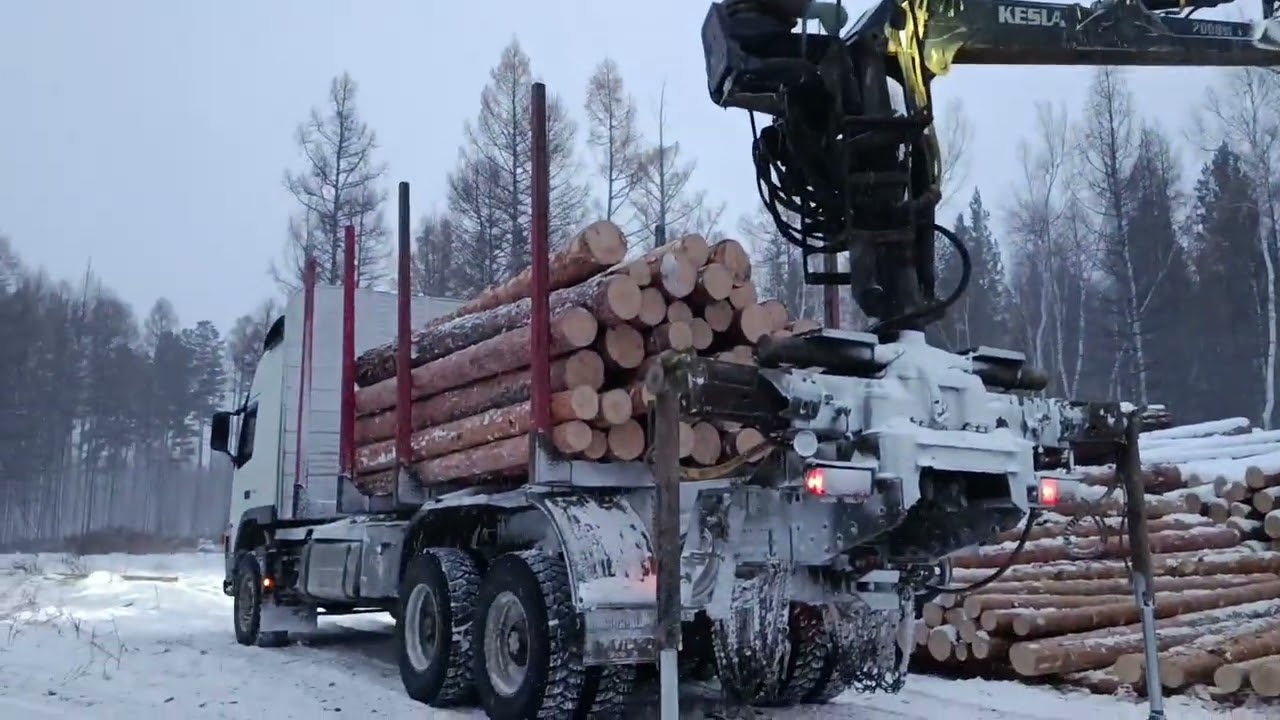 Вольво лесовоз 6&times;6.Штурмуем горы
