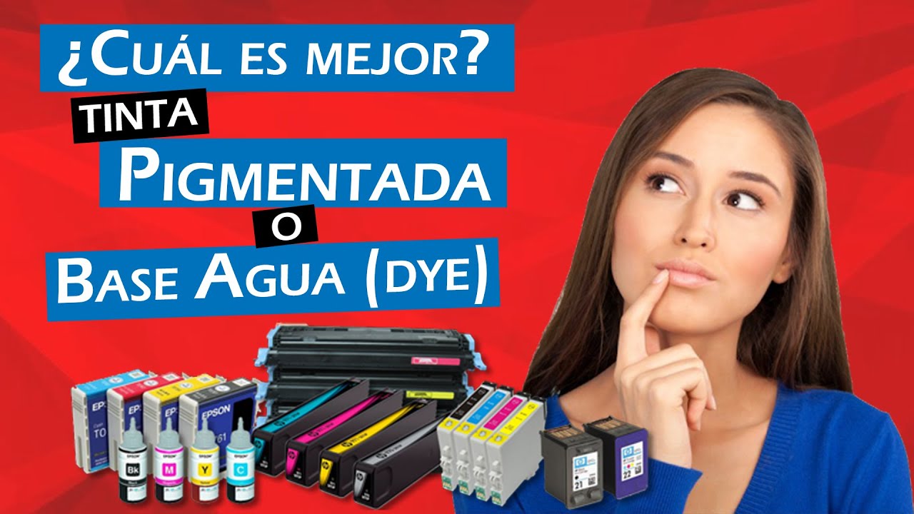 ¿Cuál es mejor, tintas pigmentadas vs tintas base agua?