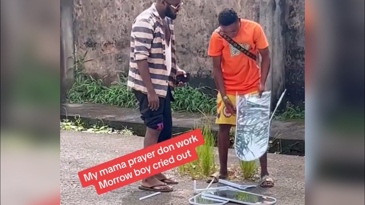 Mirror boy críèş on this prank after the goods was destròýèď by Agaba