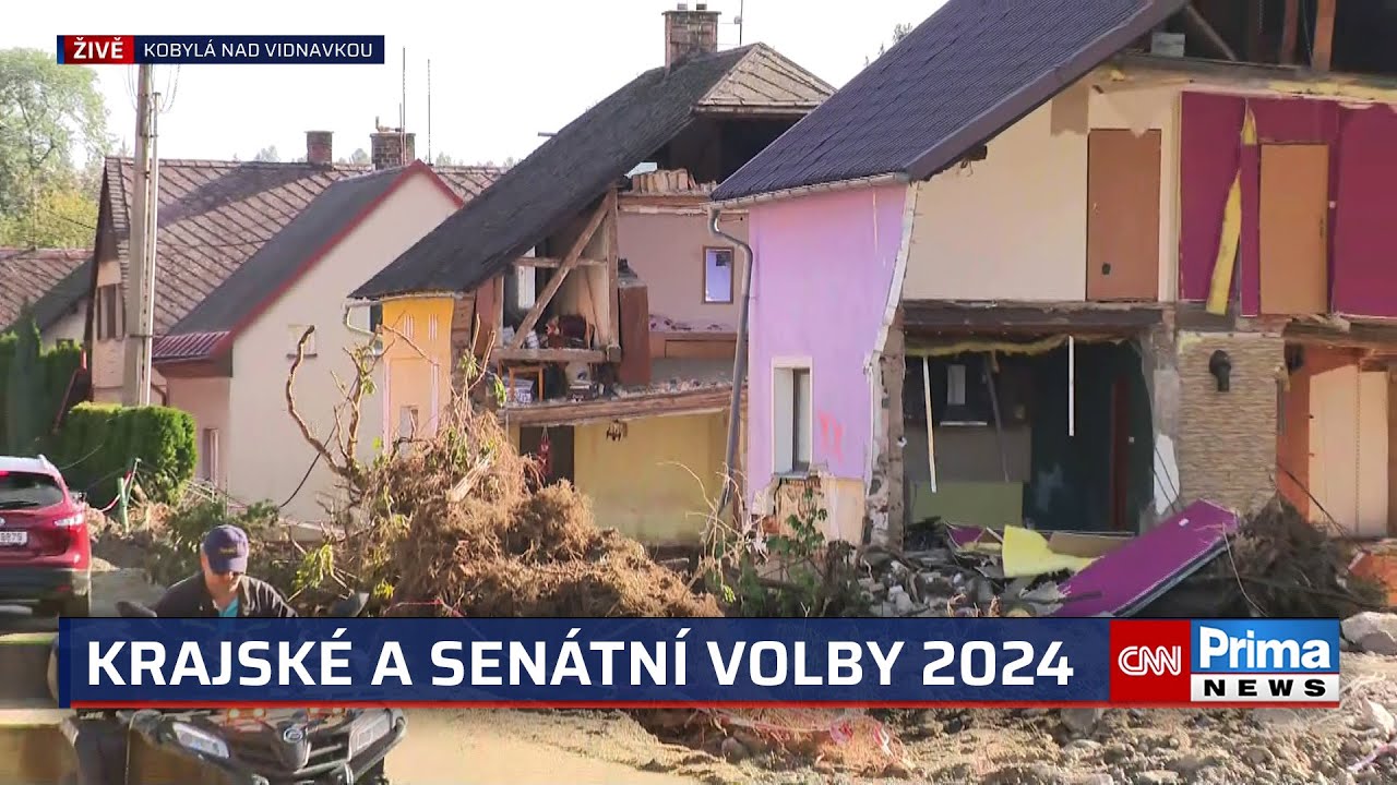 Krajské volby 2024: Lístky si sušíme boty, zní z Kobylé. Účast v zaplavených oblastech je mizivá