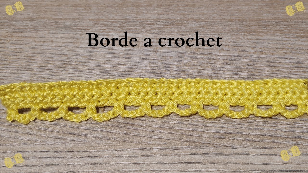 Borde ribete  fácil a Crochet