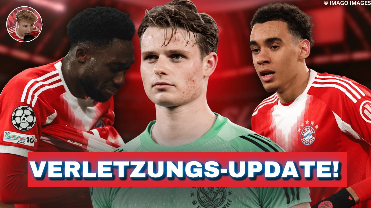 Gehirnerschütterung bei Urbig, Rückfall bei Musiala & Davies-Zerrung! Das sind die FCB-Verletzungen
