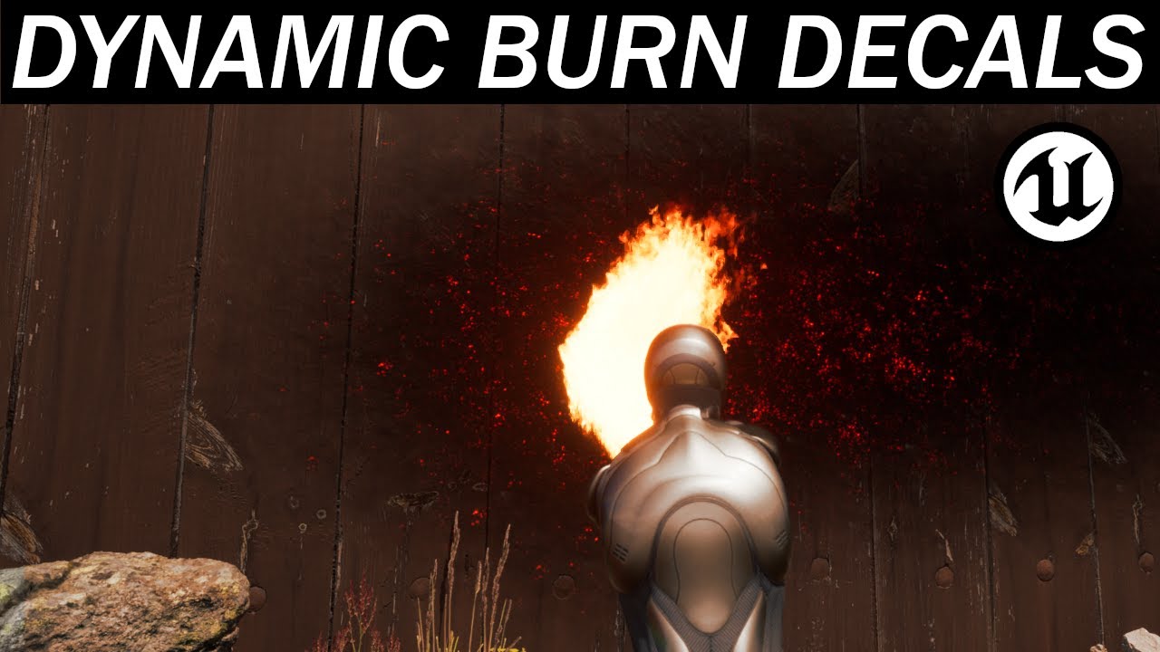 Let's Build the RPG! - 29 – Dynamic Material Instance Burn Decals – UE5 Blueprint Tutorial