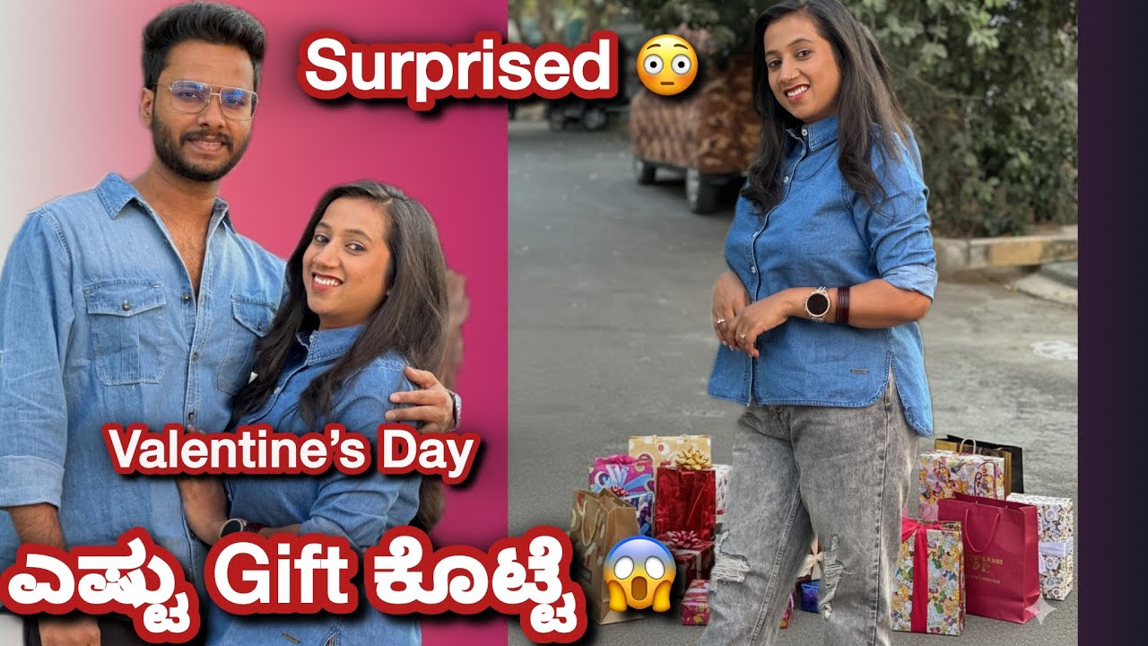 First time Sachu ಇಷ್ಟೊಂದು Gift ಹಾ / Valentine’s Day special vlog 😍 