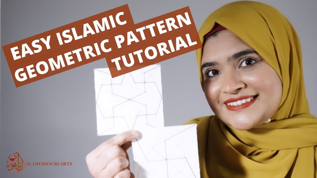 Easy Islamic Geometric Pattern - 4-Fold Family