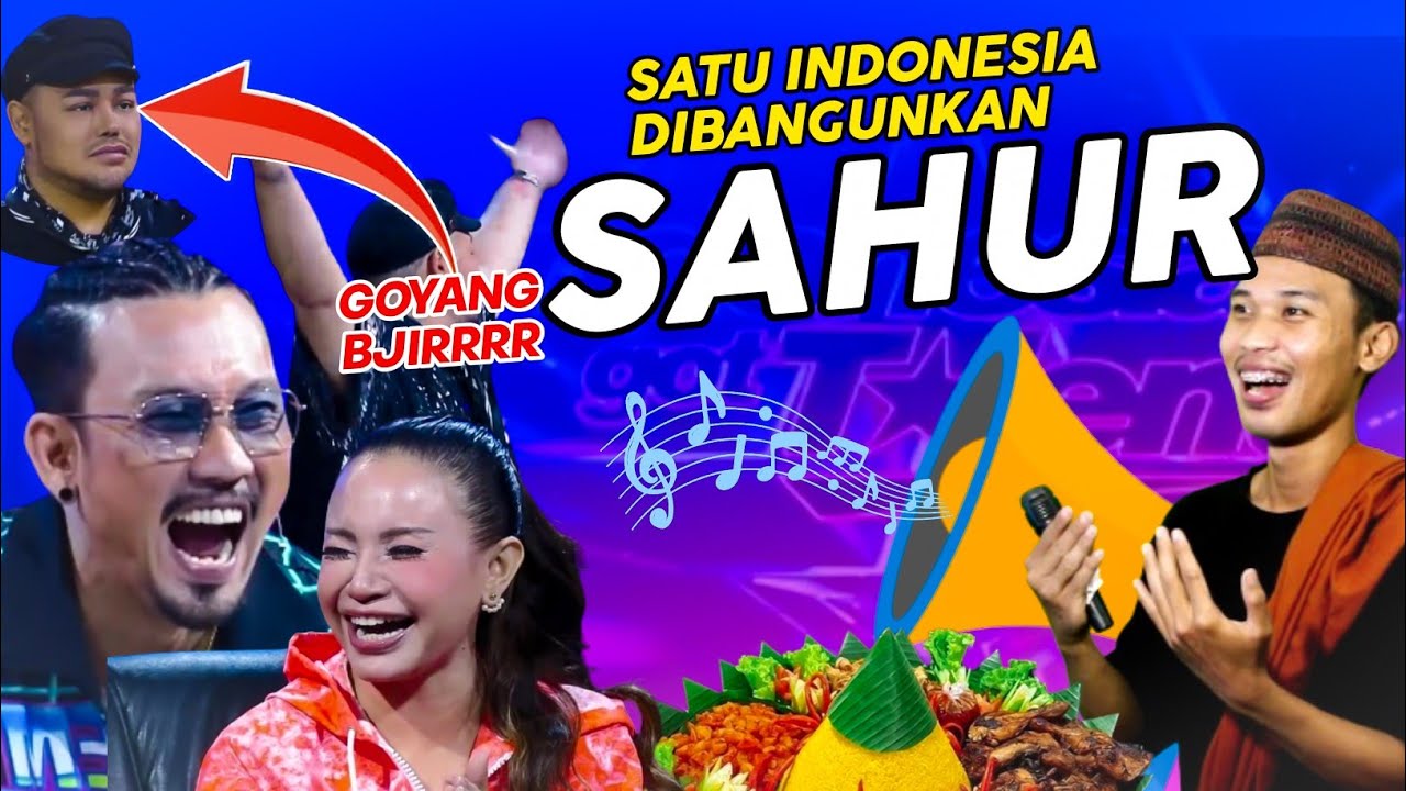 NGAKAK‼️SATU INDONESIA DIBANGUNKAN SAHUR GOYANG BJIR DI TEMPAT AUDISI