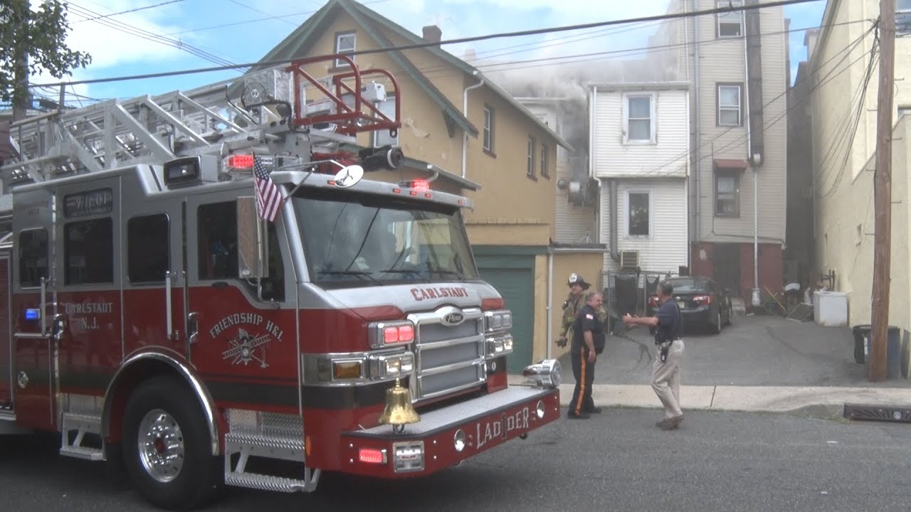 Carlstadt,nj Fire Department Multiple Alarm Fire 6/29/15