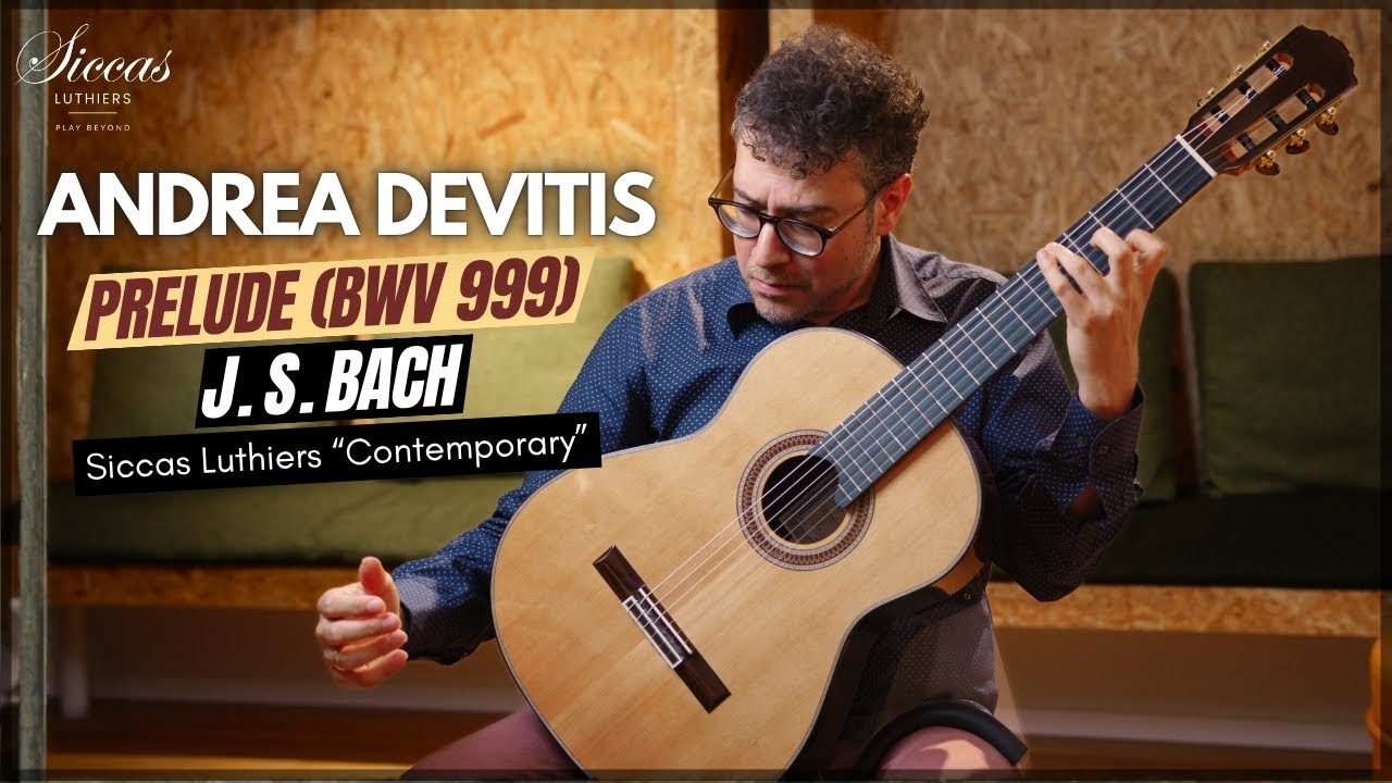 Andrea Devitis plays Prelude BWV 999 by J. S. BACH on a Siccas Luthiers 