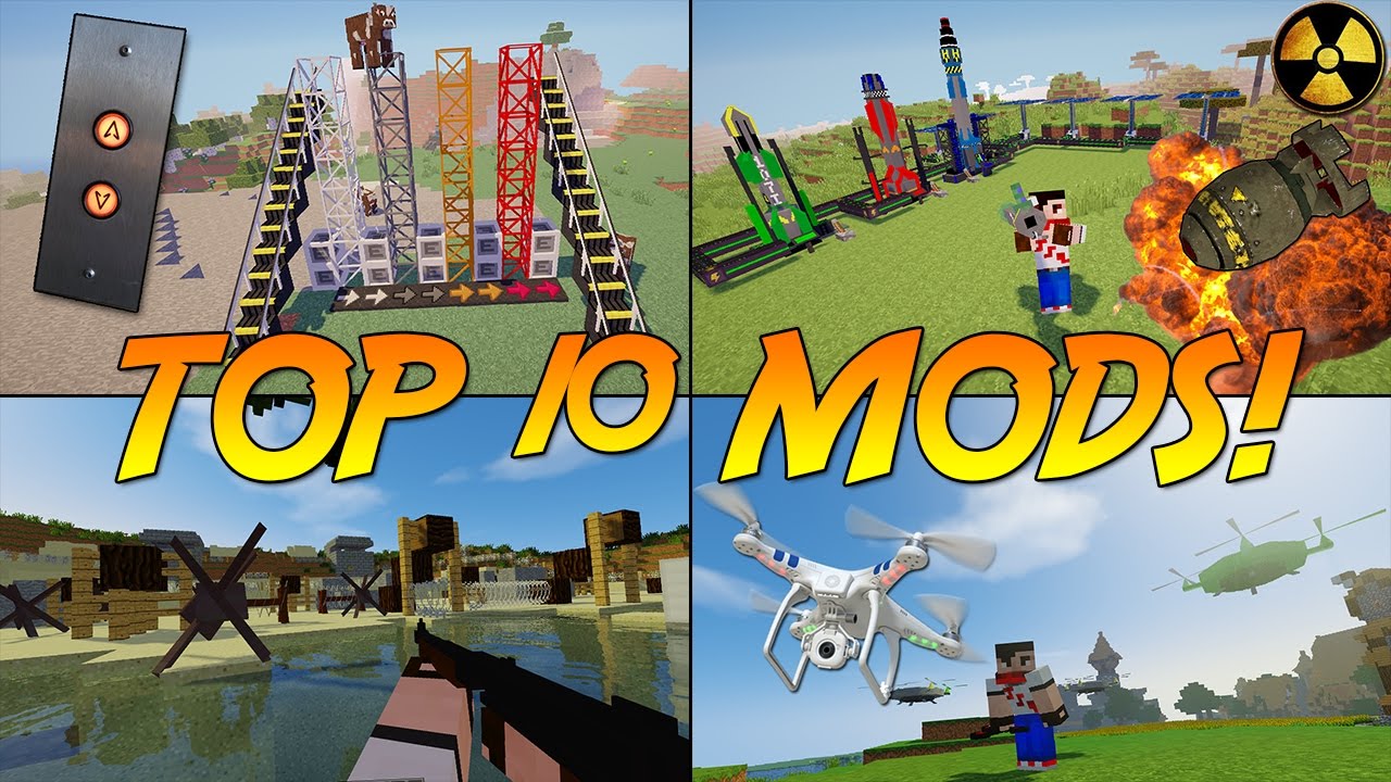 TOP 10 MINECRAFT MODS 2016!
