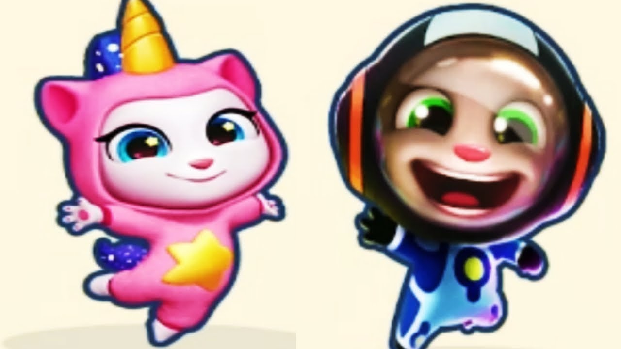 El Gato TOM, Talking Tom: ¡A por el oro! TOM ASTRONAUTA VS ANGELA UNICORNIO ¡ Nueva Actualización!