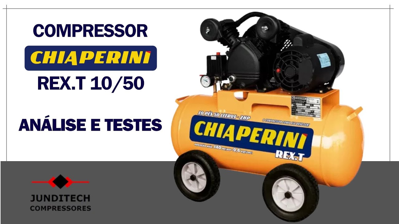 Compressor Chiaperini REX.T 10/50 Em detalhes / Demonstração e Dicas de utilização