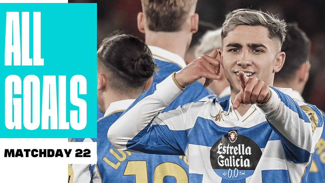 TODOS los GOLES de la JORNADA 22 de LALIGA HYPERMOTION 2025/26