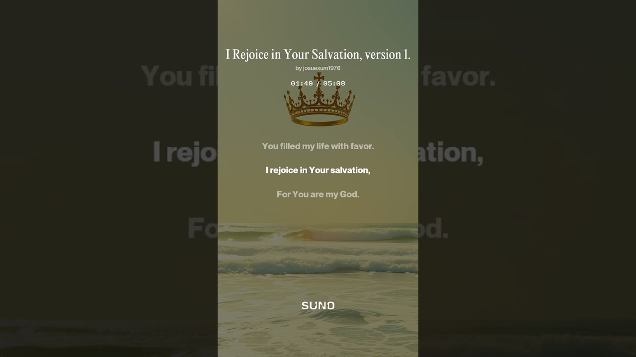 I rejoice in your salvation, versión 1.