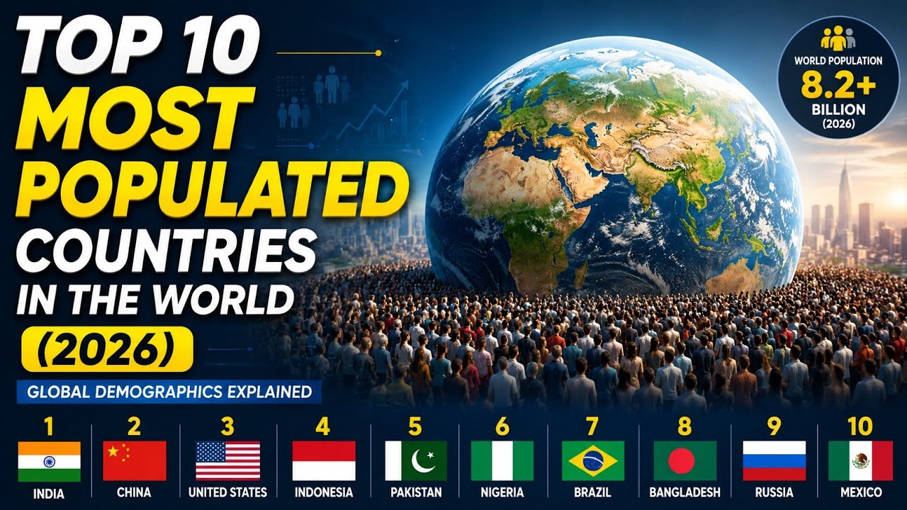 Top 10 Most Populated Countries in the World (2026) | Global Demographics Explained