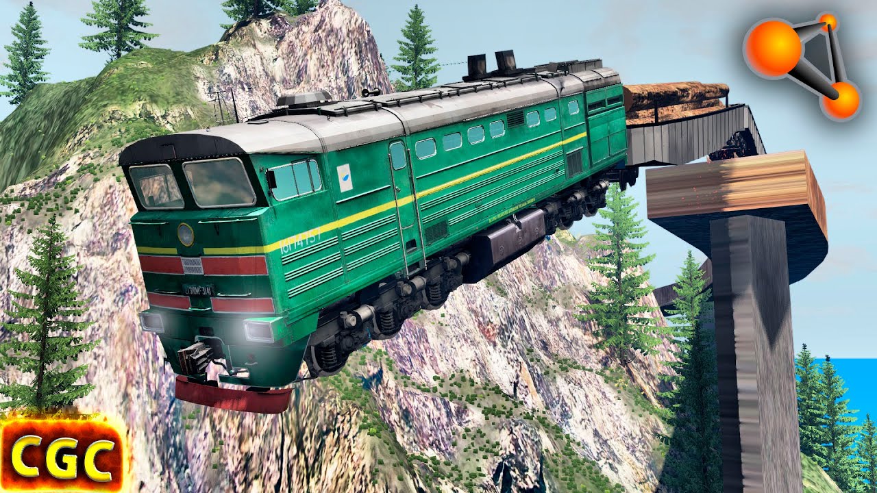 Train crashes #2 BeamNG Drive