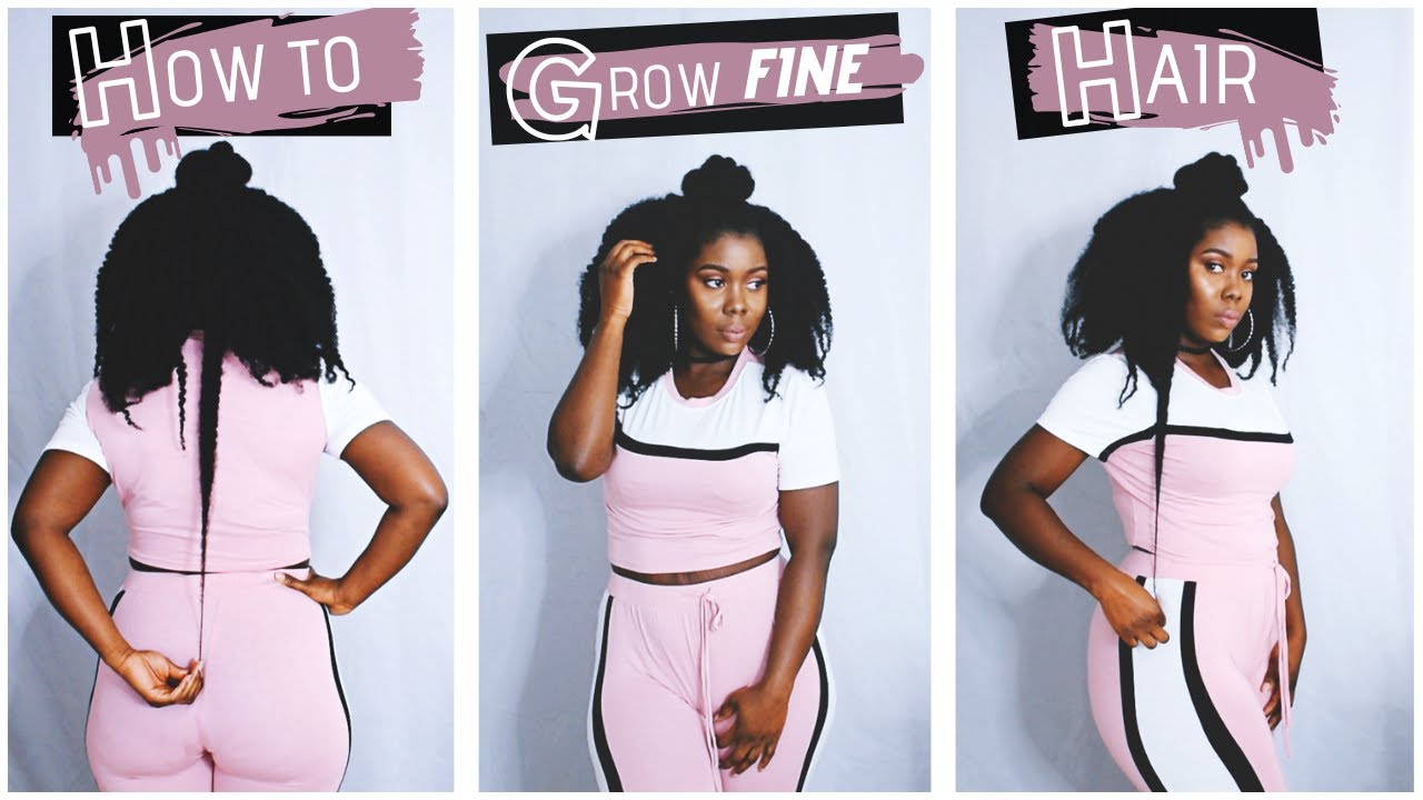 How to GROW FINE Natural Hair LONG | Obaa Yaa Jones