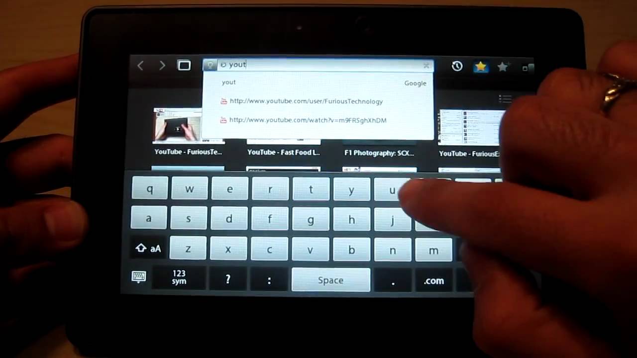 How to download a video off of Youtube onto your Blackberry Playbook - HD