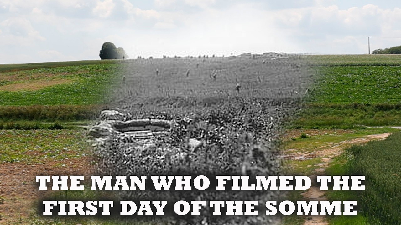 Actual Film Footage of The Battle Of The Somme : In the footsteps of Geoffrey Malins at Sunken Lane