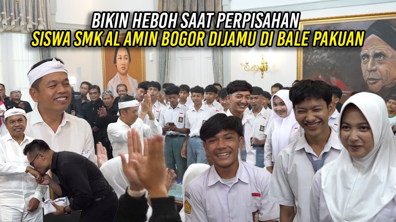 BIKIN HEBOH SAAT PERPISAHAN | SISWA SMK AL AMIN BOGOR  DAPAT JAMUAN DI BALE PAKUAN