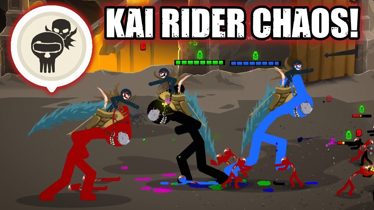 NEW GENERAL KAI RIDER GAMEPLAY! 3 KAI RIDER IN ONE BATTLE! Stick War: Saga New Update!