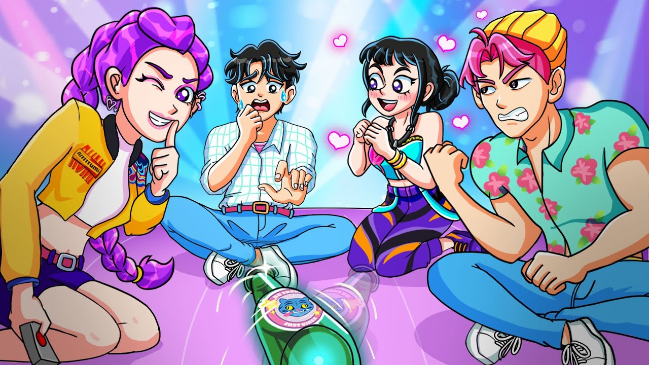 JINU Played SPIN The BOTTLE! | KPop Demon Hunters Animation