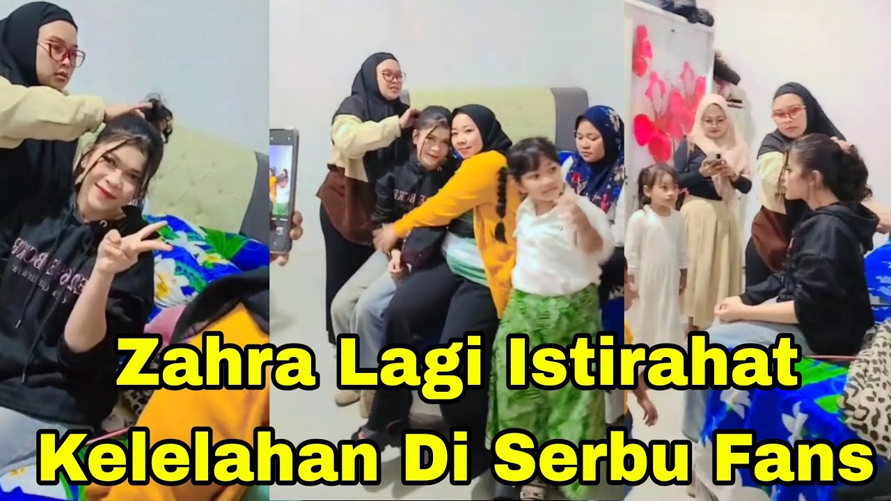 ZAHRA ISTIRAHAT DI RUMAH DI SERBU FANS KAKAK EBBY SEDIHH