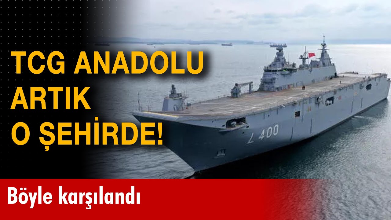 TCG Anadolu, İzmir Alsancak Limanı'nda