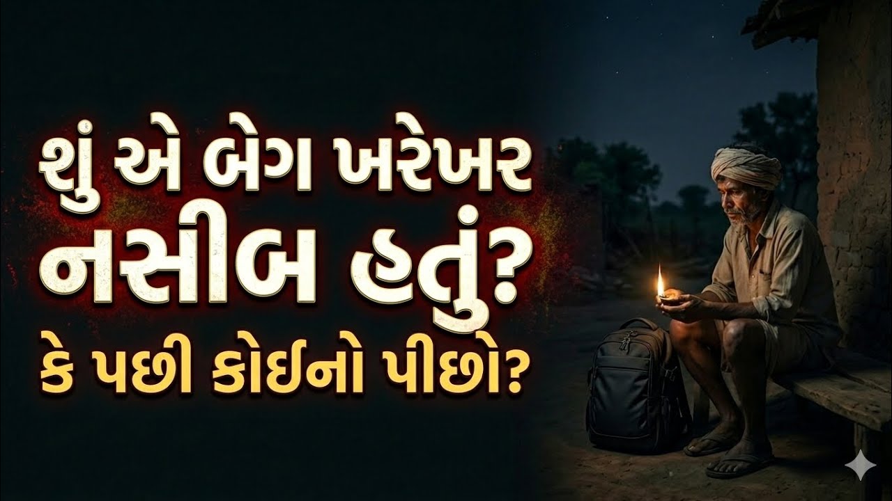 શું એ બેગ ખરેખર નસીબ હતું? કે પછી કોઈનો પીછો? 🤔🧐| Suspense Story | Gujarati Varta No Khajano
