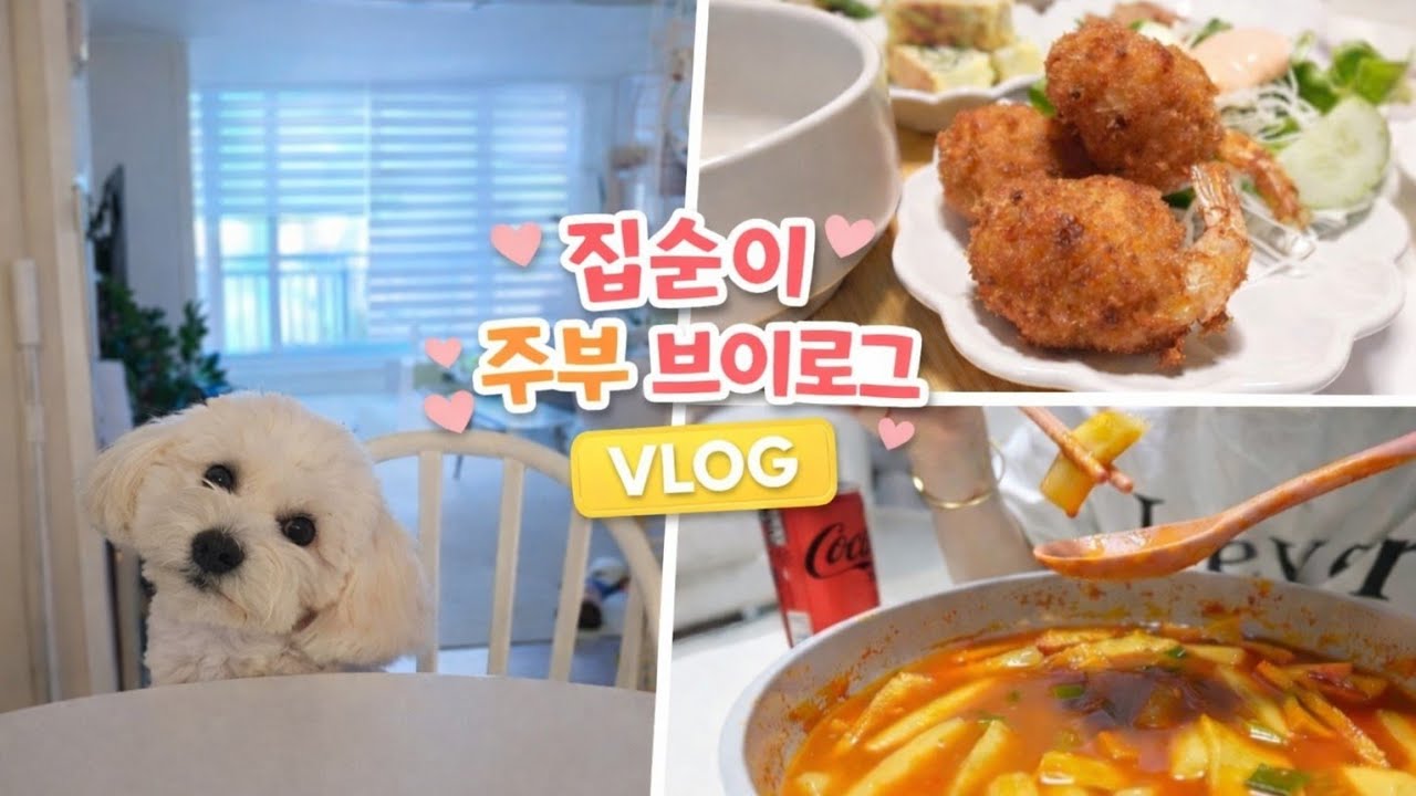 40대 주부 브이로그 | 집밥 만들고 단발머리 콩이🐶와 보내는 일상