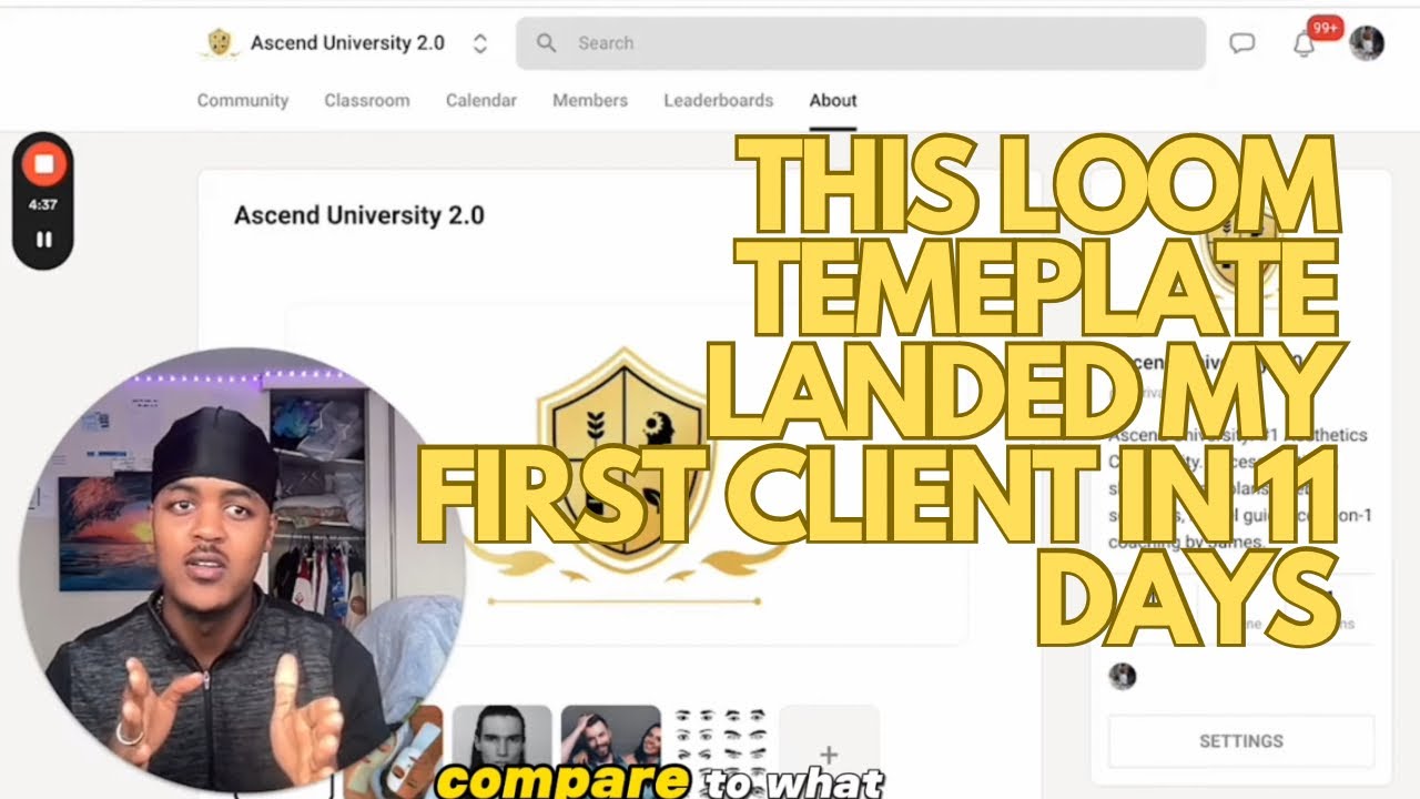 My Loom template that got me my first growth operating client!