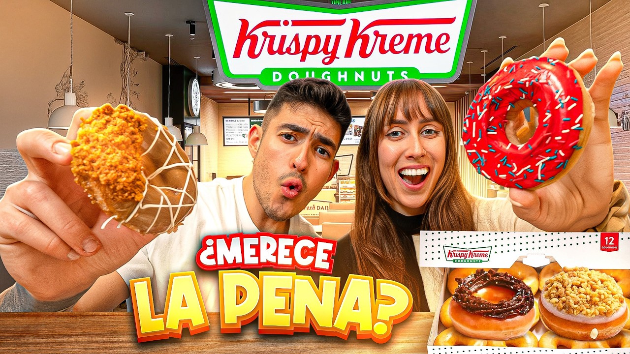 Probamos KRISPY KREME 🍩 en Madrid… ¿SON los mejores Donuts de España? | Vlogmas #1 🎄