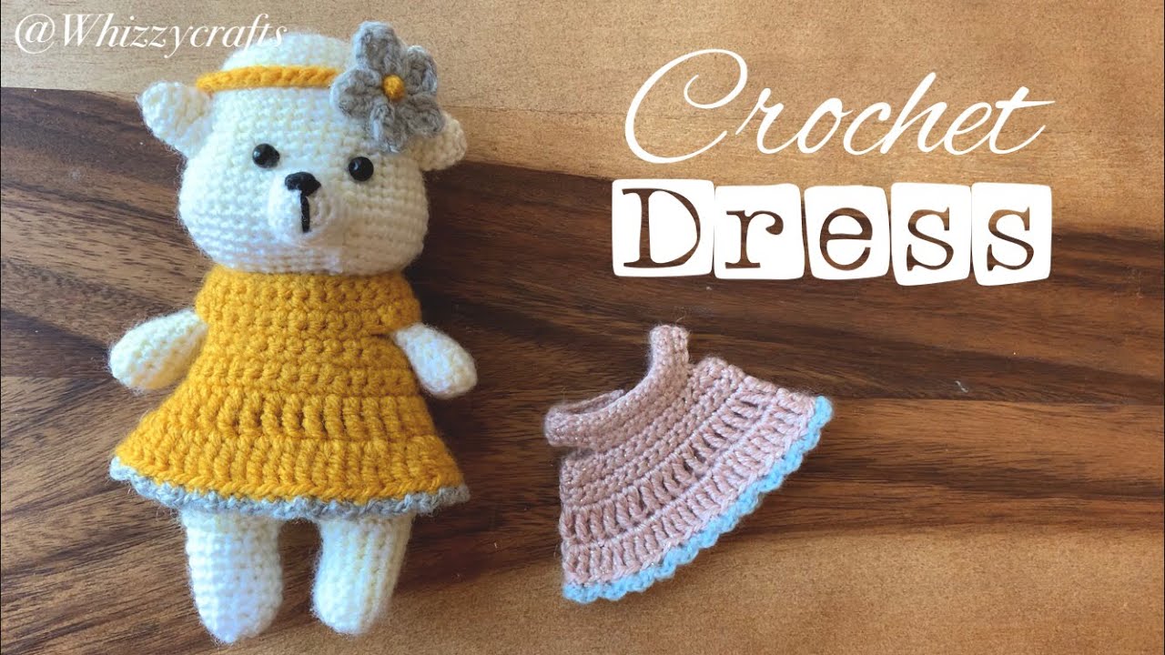 Amigurumi Bear   Part 4   Overall Dress | How to Crochet