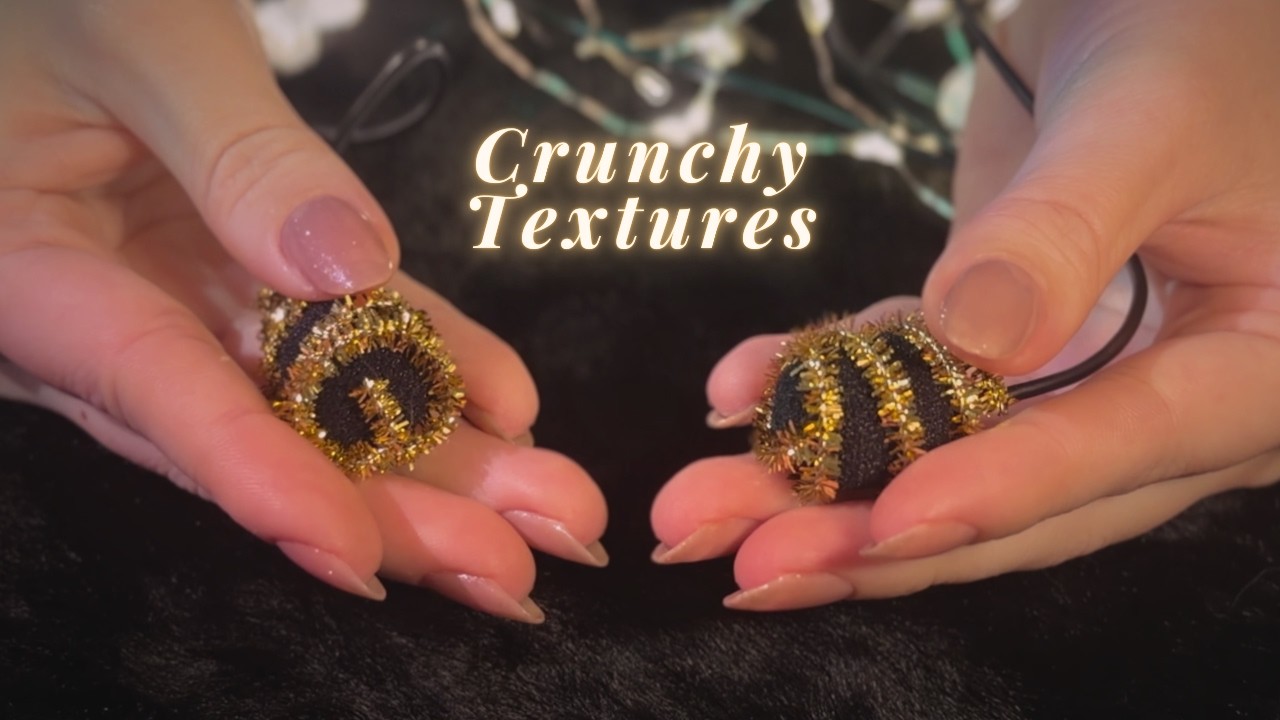 ASMR Mic in Textures✨ Crunchy & Immersive Tingles🥂(with BGM)