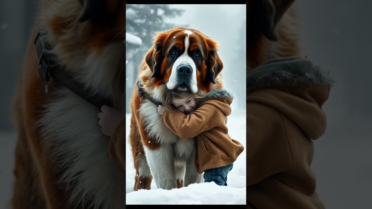 Dog Help Two siblings in Snow #animalrescue #DogHero #HelpingPaws #shorts  #viralshorts